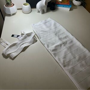 White skirt set🤍 Never been worn.